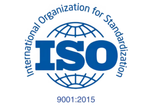 ISO 9001:2015 certification logo representing quality management compliance.